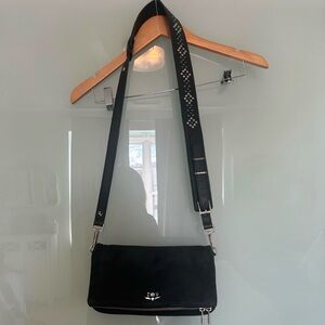 Zadig & Voltaire Black Nubuck Leather Bag